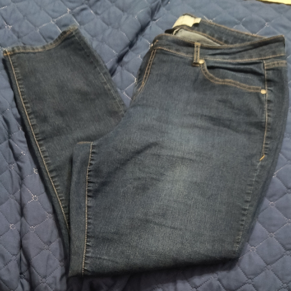 Torrid Dark Indigo Curvy Skinny Denim Jeans, Size 18S